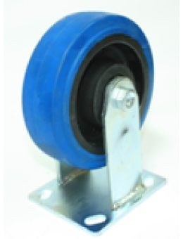 Колесо большегрузное обрезиненное не поворотное C550R\EUP4200B (диаметр 100 мм)