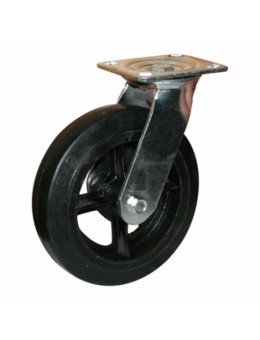 Колесо большегрузное обрезиненное поворотное SCd200 (диаметр 200 мм)