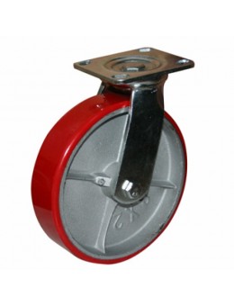 Колесо большегрузное полиуретановое поворотное SCp250 (диаметр 250 мм)