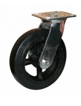 Колесо большегрузное обрезиненное поворотное SCd100 (диаметр 100 мм)
