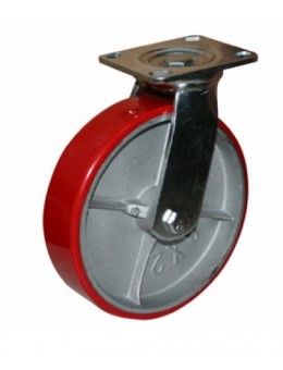 Колесо большегрузное полиуретановое поворотное SCp160 (диаметр 160 мм)