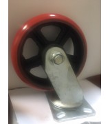 RXDSP200 Колесо сверхбольшегрузное полиуретановое поворотное диаметр 200 нагрузка 900 кг