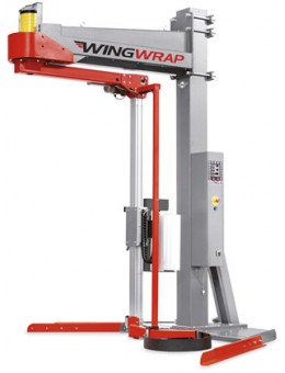 Полуавтоматическая машина для упаковки паллет в стрейч-пленку (паллетообмотчик) с вращающейся "рукой" Wingwrap
